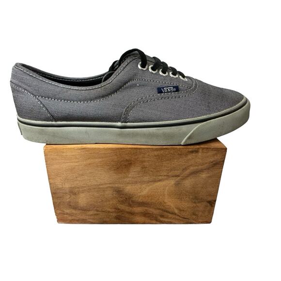 VANS Off The Wall Low Top Gray Herringbone Shoes Mens Size 6.5 Women Size 8 - Picture 7 of 8